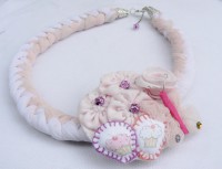 Collar y pulsera cupcake